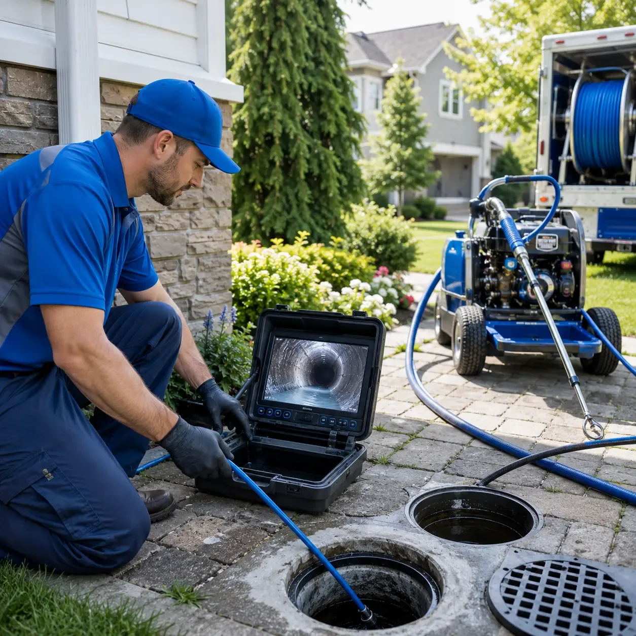 Outdoor drain cleaning professionals serving Riviera, TX